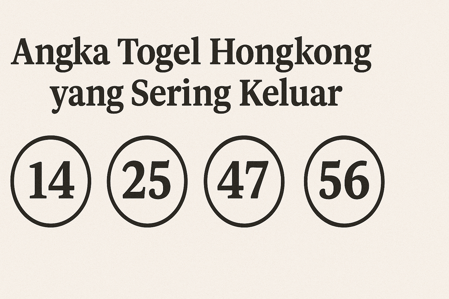 data hk | Angka Togel Hongkong yang Sering Keluar Apa Itu Angka Togel Hongkong yang Sering Keluar?