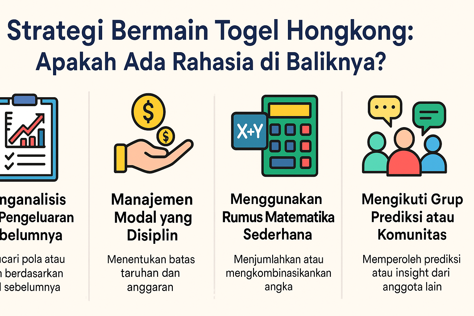 Togel Hongkong telah menjadi salah satu permainan angka yang paling populer di Asia, termasuk di Indonesia Strategi Bermain Togel Hongkong