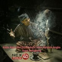 Simbol mistis dunia gaib dengan angka togel dan tengkorak