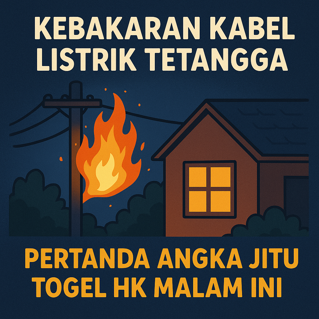 kebakaran kabel listrik tetangga dengan teks “Kebakaran Kabel Listrik Tetangga: Pertanda Angka Jitu Togel HK