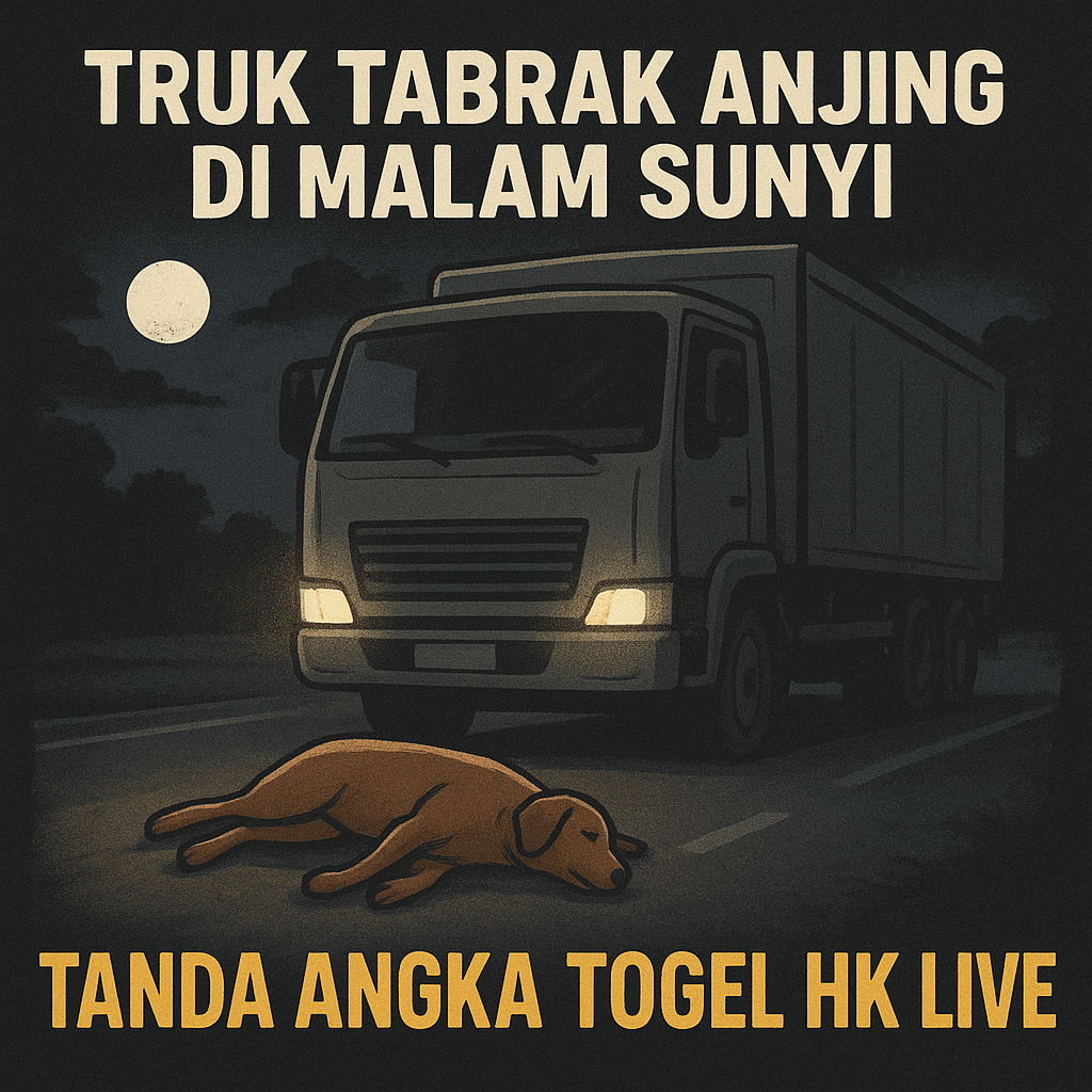 Truk tabrak anjing di malam sunyi tanda angka togel HK live